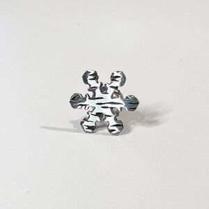 John Hardy Sterling Silver Snowflake Tie Tack Lapel Pin